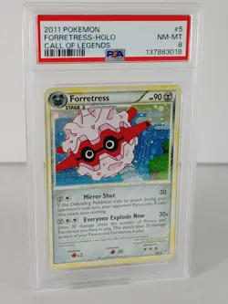 Forretress - POKEMON Call of Legends - 5/95 - Rare Holo - 2011 - PSA 8 - Image 3