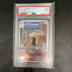 PERSIAN 078/64 ILLUSTRATION RARE SFA EN-SHROUDED FABLE POKEMON PSA 9 - Image 1