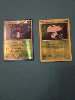 Pokemon Plasma Storm 13/135 Amoonguss + Foongus 12/135 - Reverse Holo - Image 1