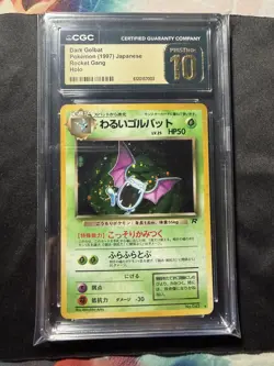 Pokemon - CGC Pristine 10 Dark Golbat No. 42 Japanese Rocket Gang Holo *POP 12* - Image 1