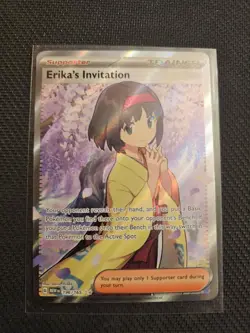 Pokemon TCG Scarlet & Violet Trainer Supporter Erika's Invitation 196/165 - Image 1