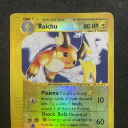 Pokemon TCG Raichu Expedition Base Set 25/165 Reverse Holo Rare Slight Damage - Image 3