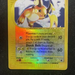 Pokemon TCG Raichu Expedition Base Set 25/165 Reverse Holo Rare Slight Damage - Image 4