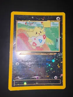 2001 Pokemon Southern Islands Togepi Reverse Holo Swirl #4/18 - Image 2