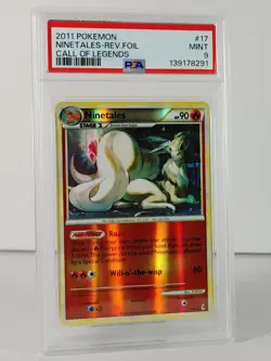 Ninetales - POKEMON Call of Legends - 17/95 - Reverse Holo - 2011 - PSA 9 - Image 2
