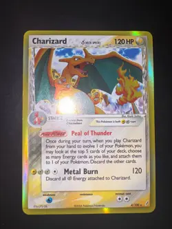 Pokemon TCG Charizard 4/100 Crystal Guardians Delta Species Reverse Holo - Image 2