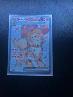 Pokemon TCG Scarlet & Violet Base Set Arcanine EX 224/198 Ultra Rare - Image 1