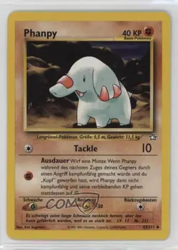 Phanpy German Pokemon Neo Genesis #43 2000 - Image 1