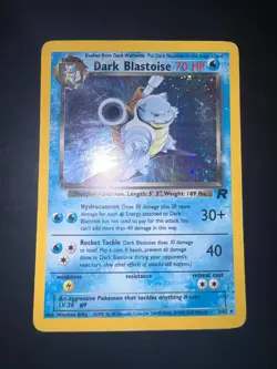 2000 Pokemon Team Rocket Dark Blastoise Holo Rare #3/82 ENG - Image 1