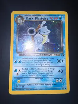 2000 Pokemon Team Rocket Dark Blastoise Holo Rare #3/82 ENG - Image 2