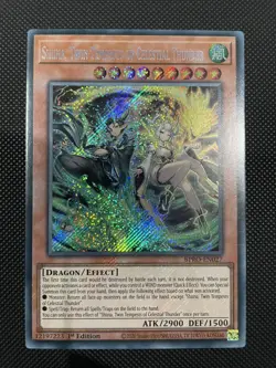 BPRO-EN027 Shiina, Twin Tempests of Celestial Thunder Secret Rare YuGiOh NEW! - Image 1