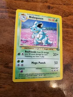 1st Edition Pokemon Card - Nidoqueen - Jungle 7/64 Holographic Rare - Image 3