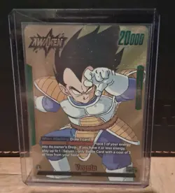 Dragon Ball Super Fusion World Manga Booster Vegeta FB04-051 Gold Leader Card - Image 3