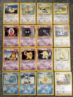 43 Base Set Commons/uncommons 1999-2000 UK 4th Print Pokemon Cards - Pikachu Etc - Image 3