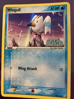 Pokemon Card Wingull 70/100 Ex Crystal Guardians STAMPED Reverse Holo LP - Image 1