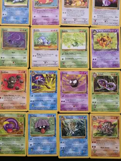 Pokemon 65 Card Team Rocket And Fossil No Duplicate Lot LP Wotc Vintage - Image 2
