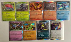 Pokemon 9 Card Phantasmal Flames Holo Lot No Duplicates Moltres Suicune Zacian + - Image 1