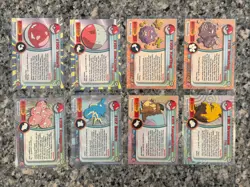 2000 Topps Series 2 Pokemon Blue Logo TV Animation Edition Lot of 8 Cards - Image 2