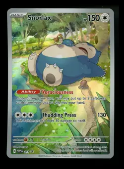 #3 Snorlax 051 Black Star Promo 2023 IR Holo Rare Pokemon Card TCG - Image 1