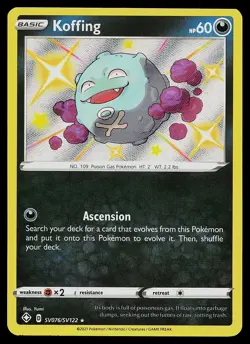 Pokemon Card - Koffing Shining Fates SV076/SV122 Shiny Holo Rare - Image 1
