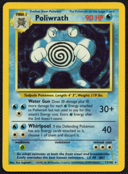 Poliwrath 013/102 Base Set Holo | Pokemon Card | Light Play - Image 1