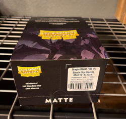 Dragon Shield Matte Black Standard Size Card Sleeves (10 Boxes x 100 Sleeves) 7426844785508 - Image 1