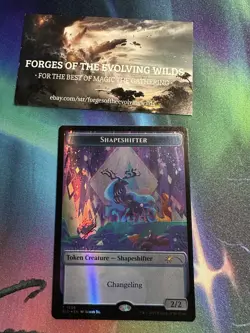 Shapeshifter Elk Token Foil Borderless 1906 Everyone's Invited Secret Lair - Image 1