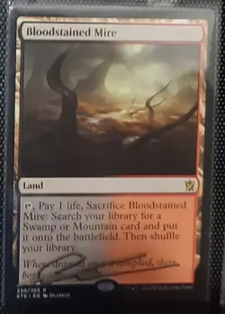 MTG BLOODSTAINED MIRE SHADOW SIGNED BY ARTIST - Image 1