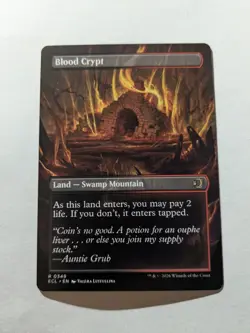 MTG Magic The Gathering Lorwyn Eclipsed Blood Crypt (Borderless) - MTG #349 - Image 1