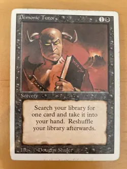 MTG Demonic Tutor Revised - Magic The Gathering - Image 1