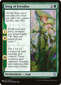 Song of Freyalise (REGULAR) x1 - MTG The List PLST #DOM-179 - Image 1