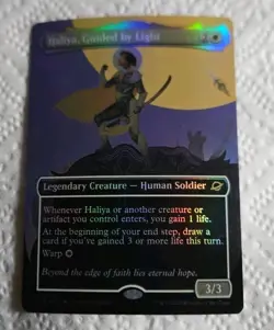 Haliya, Guided By Light Borderless Foil Edge Of Eternities MTG NM - Image 1