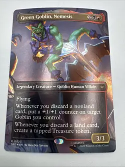 Green Goblin, Nemesis (Borderless) #23 (Foil) (NM) Spider-Man SPE Magic MTG - Image 1