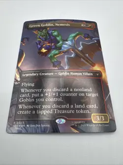 Green Goblin, Nemesis (Borderless) #23 (Foil) (NM) Spider-Man SPE Magic MTG - Image 2