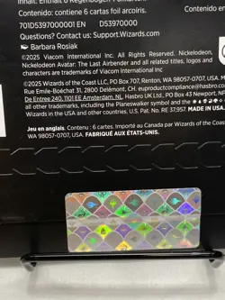 MTG Secret Lair x Avatar The Last Airbender: One with the Elements Foil Sealed - Image 5