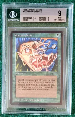Metamorphosis - Arabian Nights - MTG - BGS 9. Mint. Quad + - Image 1