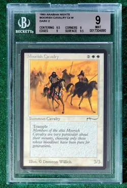 Moorish Cavalry - Arabian Nights - MTG - BGS 9 Quad ++. Mint. - Image 1
