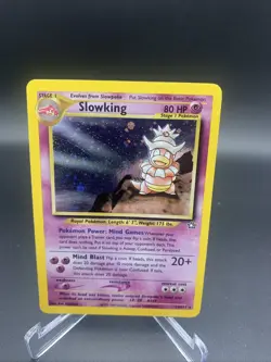 Pokemon TCG Slowking Neo Genesis Holo Rare Card 14/111 MP - Image 1