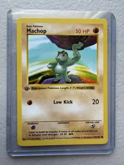 Pokemon Base Set Shadowless 1st Edition Machop Machoke Machamp Lot Vintage WOTC! - Image 3