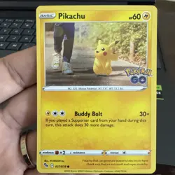Pokemon Pikachu Pokemon GO Cosmos Holo 027/078 - Image 1