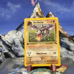 Aerodactyl - 1/62 Pokemon Fossil - WOTC Holo 1st Edition NM ✨ - Image 1