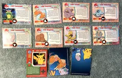 1999 Topps Pokemon TV Lot of 11 Non-Foil Fearow Arbok Pikachu FREE Shipping - Image 2