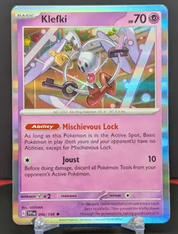 Pokemon Klefki #096/198 English Scarlet & Violet Holo Rare - Image 1