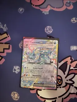 Vaporeon ex 023/131 NM | Play! Pokemon Series 7 | Stamp Holo Double Rare - Image 1