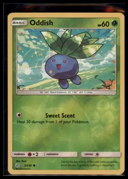 Pokemon - Oddish SM - Cosmic Eclipse #2/236 - Holo - NM - Image 1