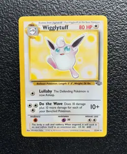 Pokemon TCG - Wigglytuff 32/64 - Vintage Non-Holo Rare - Jungle Base Set! *LP - Image 1