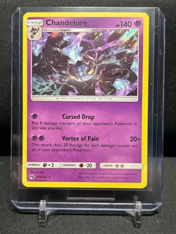 Chandelure 103/214 Holo Rare Pokemon 2018 Lost Thunder - LP - Image 1