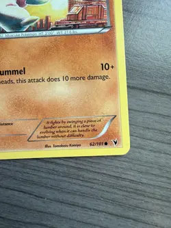 Pokemon TCG Timburr 62/101 Noble Victories LP - Image 5