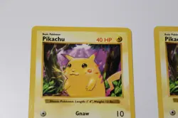 Pokemon Base Set SHADOWLESS Pikachu x2 Lot – Vintage WOTC – Authentic - Image 4