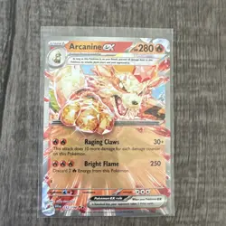 Pokemon Arcanine ex 032/198 Scarlet & Violet Base Set NM - Image 1